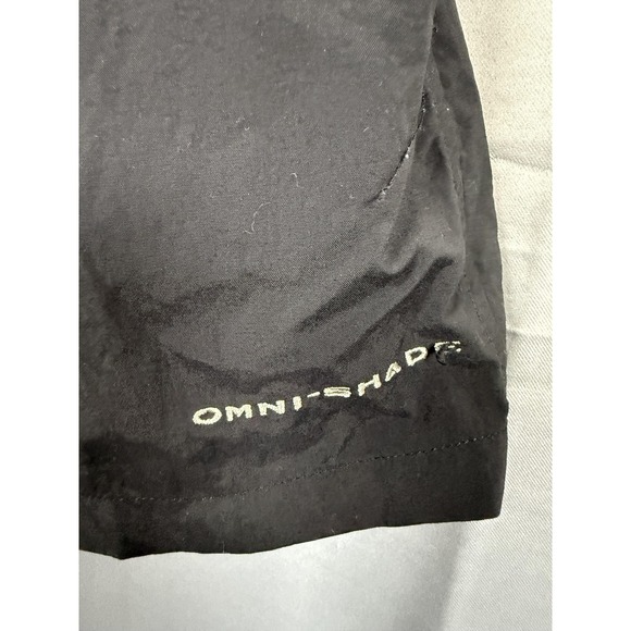 Columbia PFG Shorts Mens Medium Black Omni-Shade Fishing Gear Mesh Lined Outdoor - Picture 2 of 7